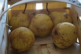 購物籃,梨子,水果