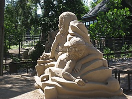 砂雕塑,korkeasaari,赫尔辛基
