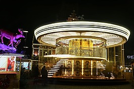 manege,夜,圣誕市場