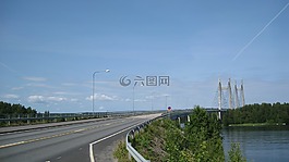 芬蘭,景觀,橋