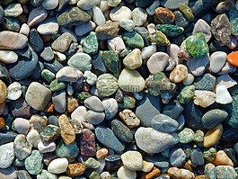 鵝卵石,石,海灘