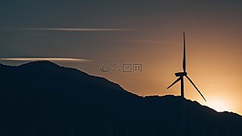 風(fēng)車,黑暗,山