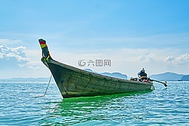 船,熱帶,老
