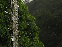 鏈,目前濕,在雨中奔跑