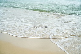 見,海灘,沙