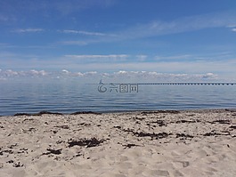 海灘,海,水