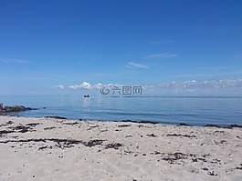 海灘,海,水