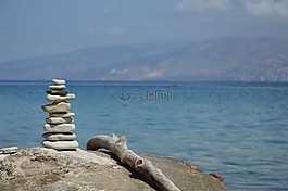 海,海灘,假日