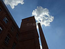 工廠,天空,城市