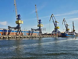 起重机,industriehafen,wismar