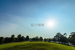 景觀,春,晚間