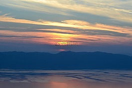 日落,云,天空