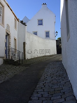 房子,老房子,卵石