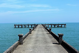 水,海,碼頭