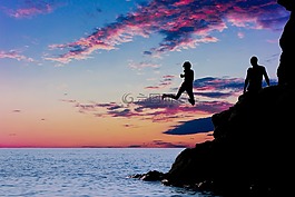 海,海洋,巖