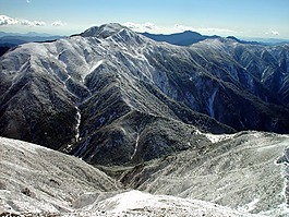 日本,景觀,山