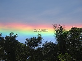 彩虹,反映,一滴水