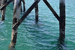碼頭,海,海洋