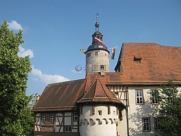 城堡,tauberbischofsheim 德国,架构