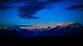 日落,景觀,天空