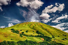 小山,農(nóng)村,景觀