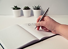 筆記本電腦,紙,寫
