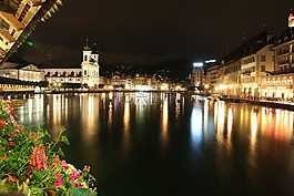 瑞士人,夜景,bamsi