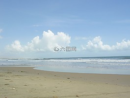 海灘,mar,天空