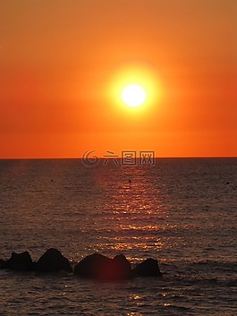 景觀,海,沙