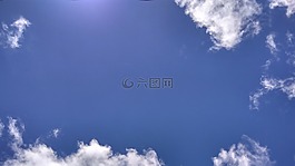 云,天空,蓝色的天空的云彩