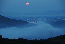 麻生太郎,夜景,月亮
