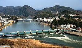 日本,景觀,山