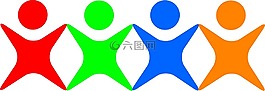 圖標(biāo),形狀,男子