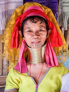 長(zhǎng)頸鹿婦女,kayan 人,緬甸