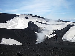 埃特納火山,火山,冰