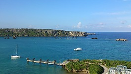 海,海灘,天空