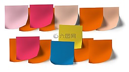 郵寄,便條紙,粘滯便箋