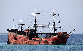 帆船,海洋,海盜