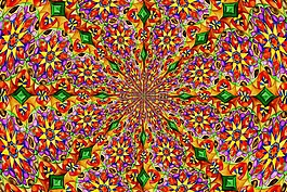 万花筒,爆炸,颜色