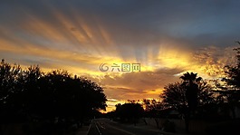 云,沙漠,亞利桑那州