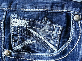 牛仔褲,口袋,服裝