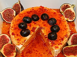 甜點(diǎn),奶酪,法國布里乳酪