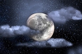 宇宙,黑暗,多云