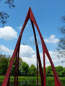 藝術(shù),藝術(shù)品,紅色