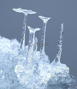 冰,冰柱,冷