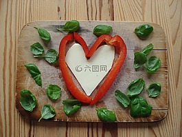 情人节的食物,心,装修