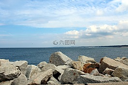假期,海,海岸