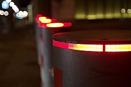 屏障,城市,夜