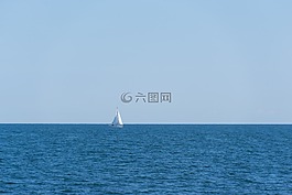 海,帆船,帆