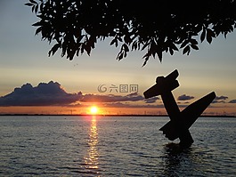 日落,紀念碑,戰(zhàn)爭紀念館